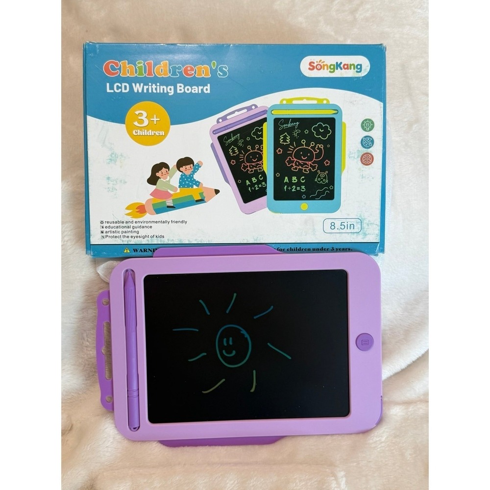 Kids LCD Writing tablet board 8.5 inches. Color PINK. With a stand. Lock button